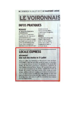 Le Dauphiné Libéré - 07/2017