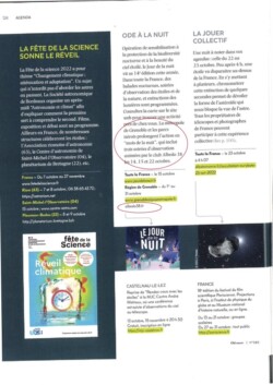 Les animations d'Albedo38 citées dans Ciel & Espace